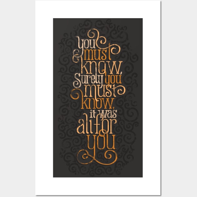 Surely You Must Know Wall Art by polliadesign